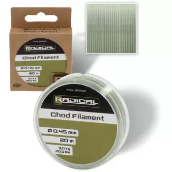 Ø0,45mm Radical Chod Filament 20m 9kg,20lbs jasnozielony